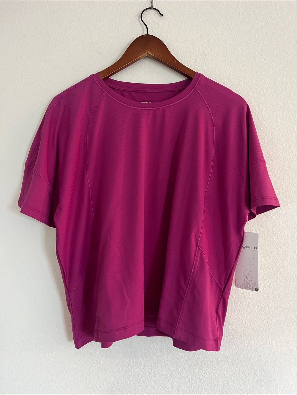 NWT Layer 8 Pink Short Sleeve Training Day T-Shirt